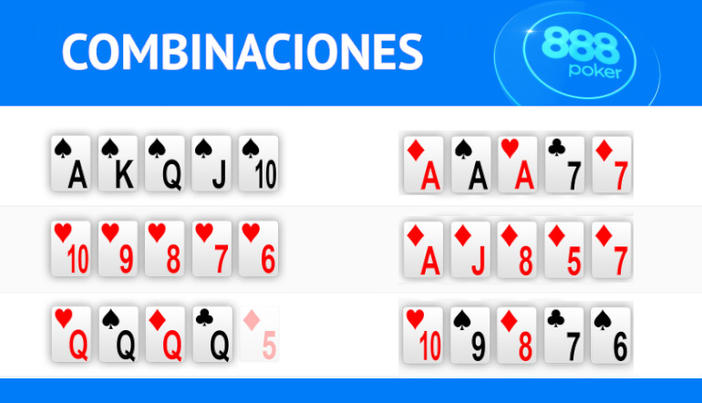 lema Salida No esencial Combinaciones de poker | 888 Poker