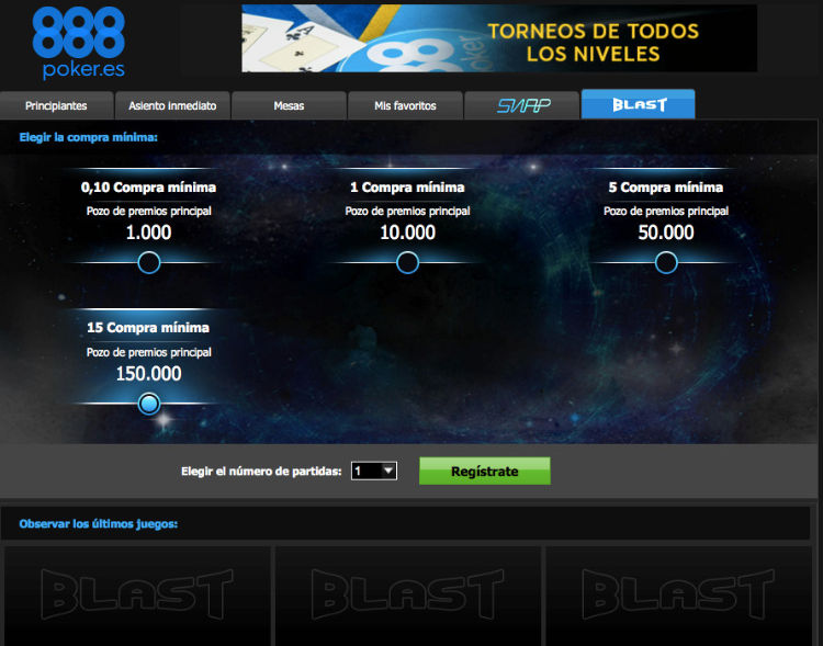 Blast Poker en Prácticas