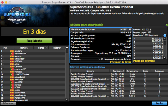 Evento Principal de las SuperSeries