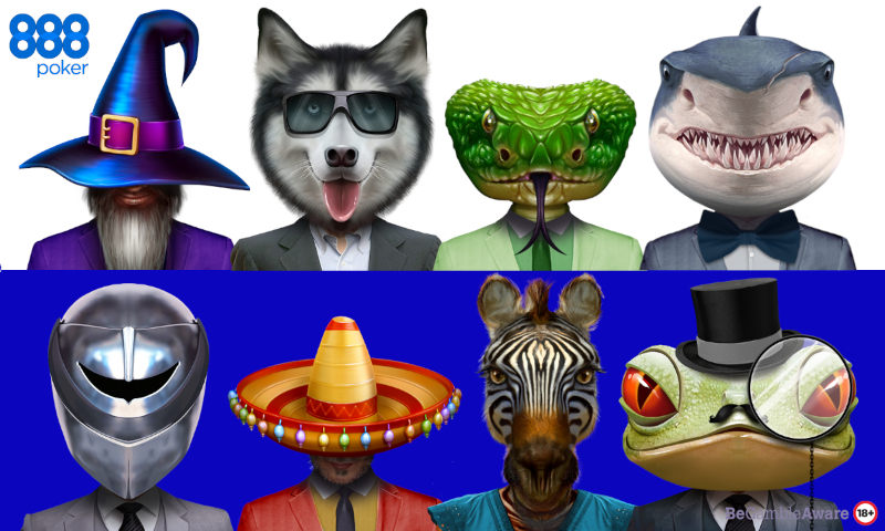 Nuevo software de 888poker con avatares