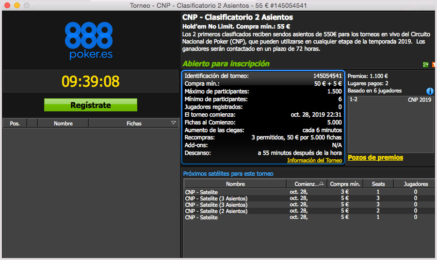 Clasificatorios Online CNP Gran Final Madrid 2019