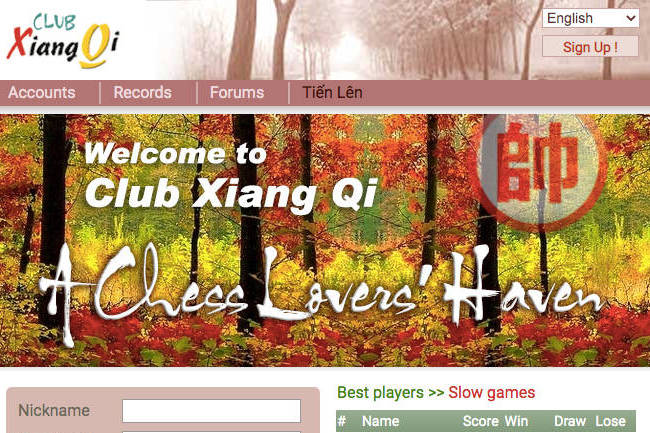 Web club xiangqi