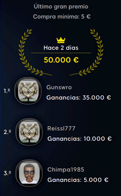 Ganadores Blast Poker