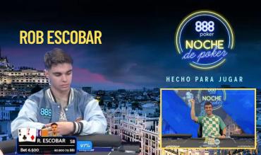 Rob Escobar en Noche de Poker