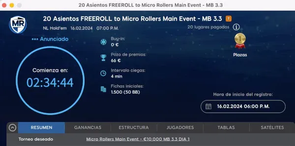 Freerolls Micro Rollers