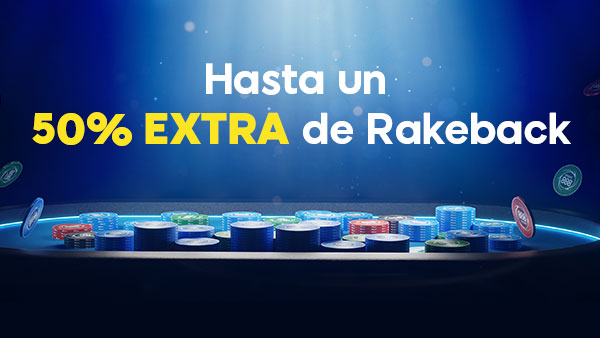 ¡Rakeback semanal!